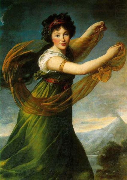 elisabeth vigee-lebrun Portrait of Pelagie Sapiezyna nee Potocka. china oil painting image